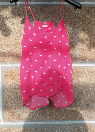 Top rosa flamingos, brand: Pimkie, condizioni: Ottime, taglia: Taglia unica, €5.00, €5.95 include la Protezione acquisti