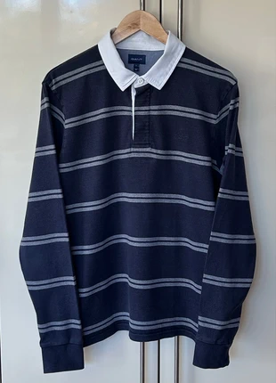 GANT Striped Heavy Rugger Long Sleeved Polo, brand: GANT, condition: Very good, size: L, £34.10, £36.51 includes Buyer Protection Pro