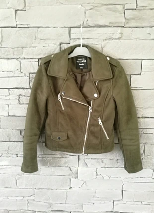 Perfecto en suédine kaki neuf, marca: Jennyfer, estado: Nuevo sin etiquetas, tamaño: XS / 34 / 6, 16,00 €, 17,50 € Protección al comprador incluida