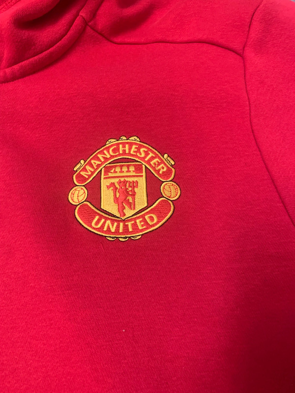 Red Adidas Manchester United Hoodie 2