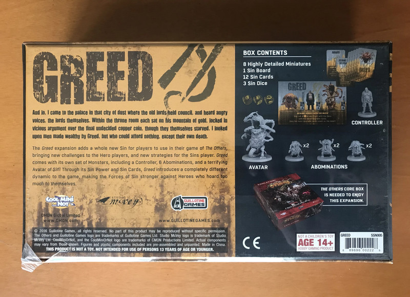 The Others: Greed Expansion Espansione - CMON - Nuovo Sigillato - New Sealed 2