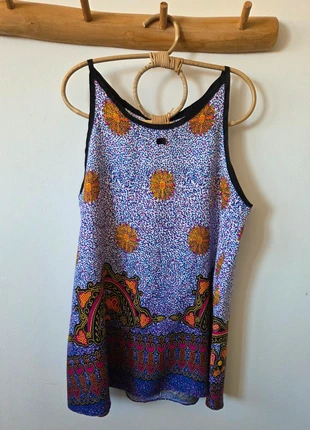 Débardeur imprimé hippie Bohème multicolore, brand: Hippie, condition: Very good, size: XL / 42 / 14, €17.00, €18.55 includes Buyer Protection