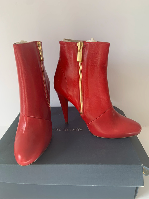 Kurt geiger discount red ankle boots