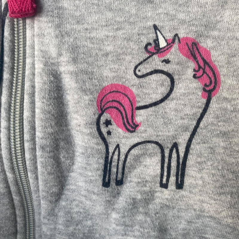 Cat & Jack Zip Up Unicorn Sweatshirt 4