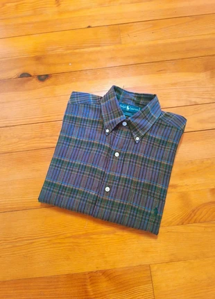 Chemise à carreaux - Ralph Lauren - Tilden - Logo brodé violet - Violet, vert - Taille S, marque: Ralph Lauren, état: Très bon état, taille: S, 29,99 €, 32,19 € Protection acheteurs incluse