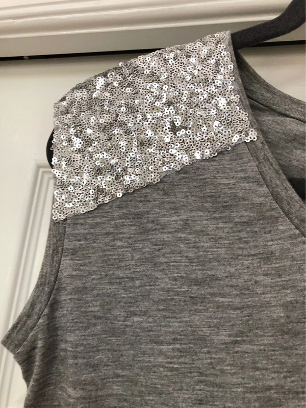 New Monnari Designer Sparkly Sequin Shoulders T-Shirt Blouse 3