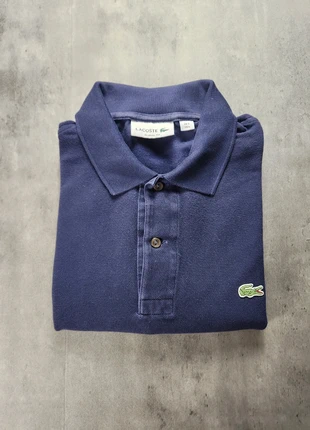 Polo manches longues Lacoste Bleu Classic Fit - Taille L, marca: Lacoste, estado: Bom, tamanho: L, €15.00, €16.45 inclui Proteção do Comprador
