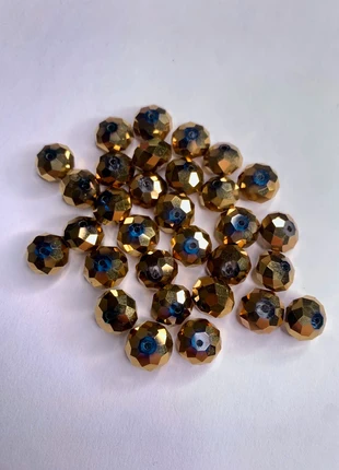 Perles maxi dorée facettées, marque: perles, état: Très bon état, 4,80 €, 5,74 € Protection acheteurs incluse