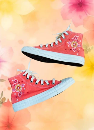 🧡🌿Converse Chuck Taylor All Star Floral embroidery summer édition🌿🌸, marca: Converse, estado: Muito bom, tamanho: 36, €45.00, €47.95 inclui Proteção do Comprador Pro