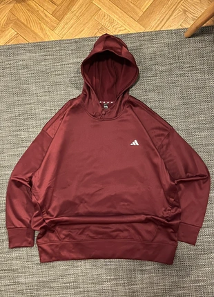 Adidas Burgundy Hoodie – Relaxed Fit, marca: adidas, estado: Nuevo con etiquetas, tamaño: L / 40 / 12, 35,00 €, 37,45 € Protección al comprador incluida