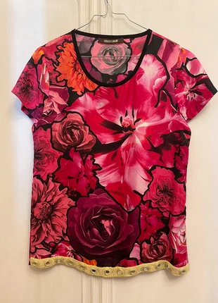 Top mezza manica fantasia Roberto Cavalli, marca: Roberto Cavalli, estado: Nuevo sin etiquetas, tamaño: S / 36 / 8, 45,00 €, 47,95 € Protección al comprador incluida