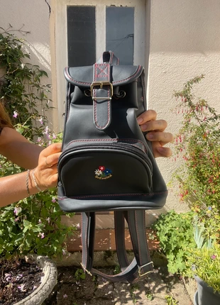 Sac à dos vintage petit noir brodé sac à main, brand: Vintage Dressing, condition: Very good, €10.00, €11.20 includes Buyer Protection