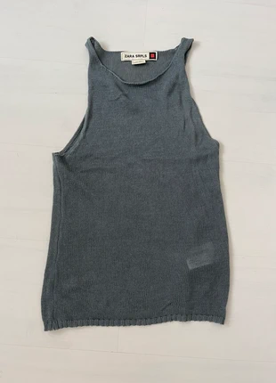 Zara SRPLS gebreide top grijs, merk: Zara SRPLS, staat: Nieuw zonder prijskaartje, maat: M / 38 / 10, € 10,00, € 11,20 inclusief Kopersbescherming