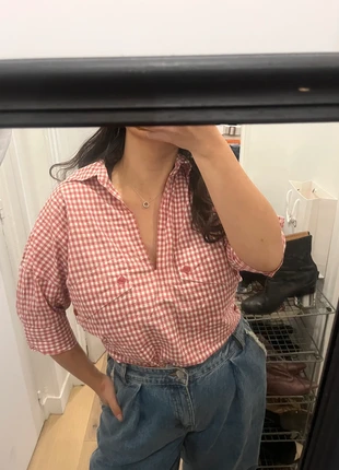 Adolfo Dominguez Red&White Plaid Shirt , marque: Adolfo Dominguez, état: Très bon état, taille: S / 36 / 8, 5,00 €, 5,95 € Protection acheteurs incluse