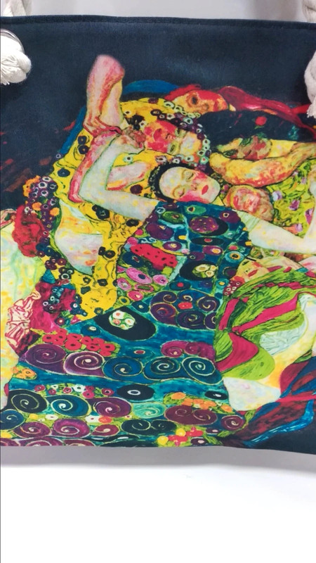 Borsa in tela la Vergine di Gustav Klimt.