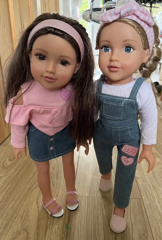 18 Designafriend best friends forever dolls Poppy and Abi discontinued RARE vgc