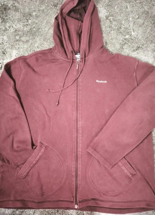 Veste à capuche zippée femme Reebok bordeaux – sweat sport casual streetwear taille XL/42, marke: Reebok, zustand: Gut, größe: XL / 42 / 14, 11,00 €, 12,25 € inklusive Vinted-Käuferschutz