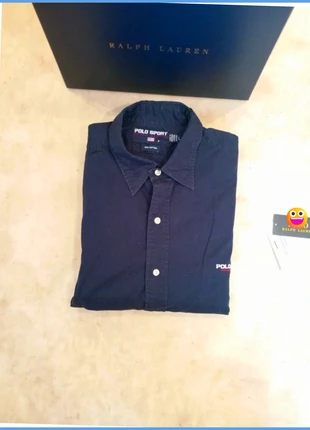 Chemise Ralph Lauren vintage USA drapeau américain bleu marine pour homme taille L - 180cm, marca: Ralph Lauren, estado: Muy bueno, tamaño: L, 39,00 €, 41,65 € Protección al comprador Pro incluida