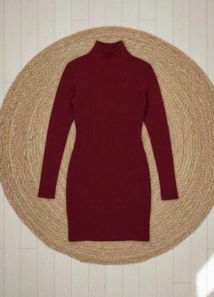Robe pull côtelée bordeaux à col montant, brand: Firferie, condition: Very good, size: S / 36 / 8, €26.90, €28.95 includes Buyer Protection