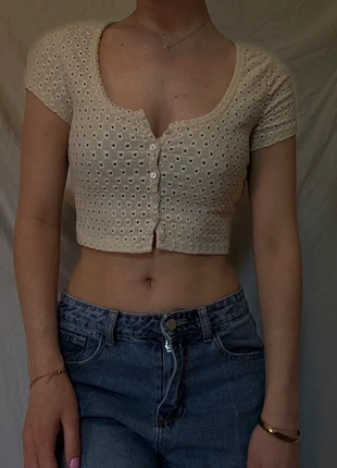 Crème top, marca: H&M, estado: Muy bueno, tamaño: S / 36 / 8, 1,00 €, 1,75 € Protección al comprador incluida