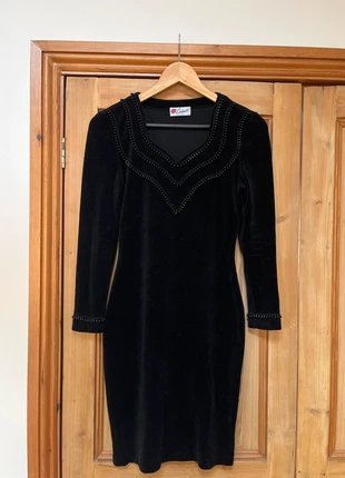 Vintage late 80s/early 90s goth dress, brand: Vintage Dressing, condition: Very good, size: S / 8, £15.00, £16.45 includes Buyer Protection