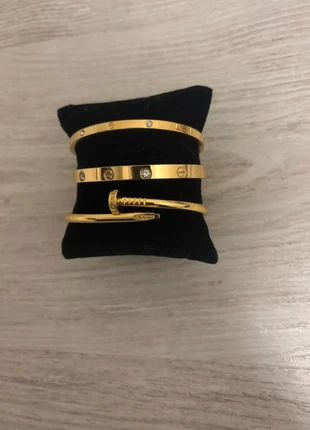 Set 3 keer dames armband sieraden stainless steel bracelet, merk: Set, staat: Nieuw zonder prijskaartje, € 16,00, € 17,50 inclusief Kopersbescherming