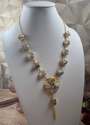 Rare! Superbe collier et bo pierre de lune brute ., état: Très bon état, 25,00 €, 26,95 € Protection acheteurs (Pro) incluse