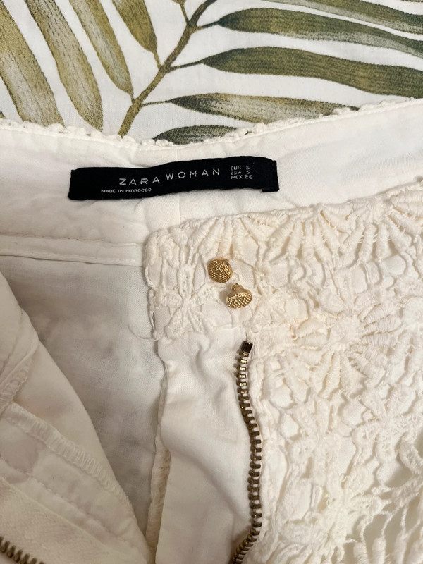 Short Zara blanco verano 5