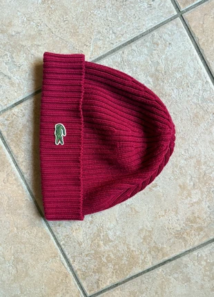 Bonnet Lacoste rouge bordeaux, brand: Lacoste, condizioni: Ottime, taglia: Taglia unica, €14.99, €16.44 include la Protezione acquisti