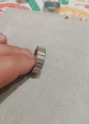 Anello regolabile in acciaio, marca: Jewels, estado: Nuevo sin etiquetas, tamaño: 19 mm Ø / 21, 5,00 €, 5,95 € Protección al comprador incluida