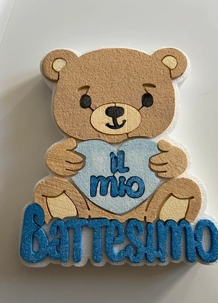 Decorazione battesimo orsetto in polistirolo, marque: orsetto, état: Neuf avec étiquette, 7,00 €, 8,05 € Protection acheteurs incluse