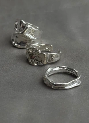 Lot de bagues conceptuelles et raffinées en acier inoxydable, marque: CHROME, état: Très bon état, taille: Ajustable, 16,00 €, 17,50 € Protection acheteurs incluse