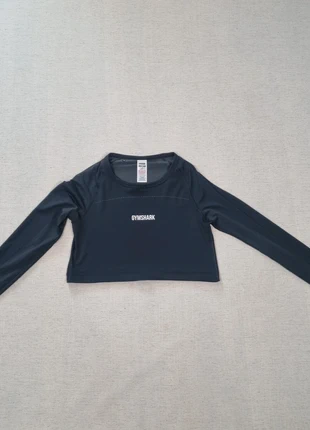 Gymshark - Black Seamless Long Sleeve Crop Top - Size S, brand: Gymshark, condition: Very good, size: S / 8, £7.99, £9.09 includes Buyer Protection Pro