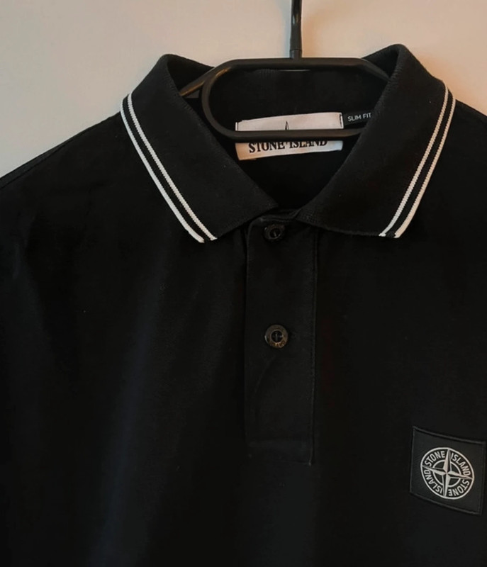 Stone Island polo zwart maat m Vinted