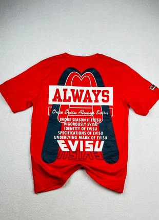T Shirt Evisu X Champion Coton Rouge Logo Y2K - Taille S/M, marca: Evisu, estado: Muy bueno, tamaño: M, 64,90 €, 68,85 € Protección al comprador Pro incluida