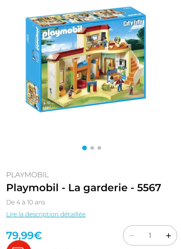 Garderie playmobil +crèche +une centaine d accessoires - Playmobil | Beebs