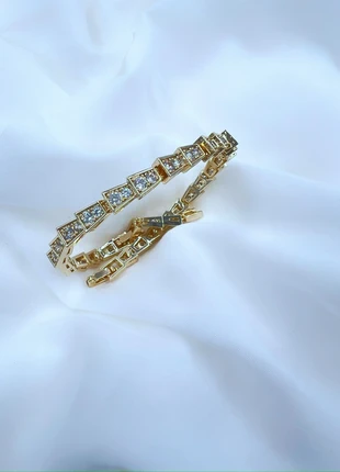 Bracelet serpent plaqué or zirconium, marke: APM Monaco, zustand: Neu, 26,99 €, 29,04 € beinhaltet Vinted-Käuferschutz Pro