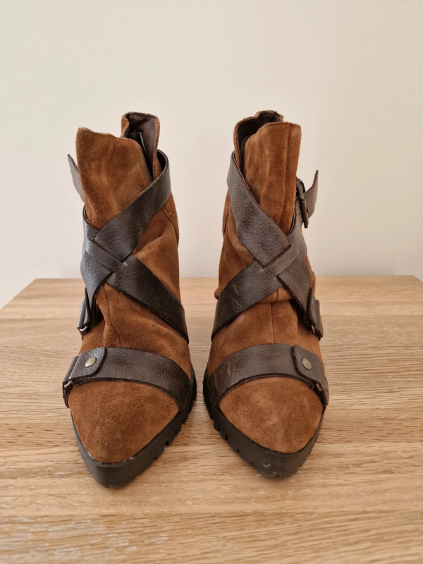 Kurt geiger sales brown ankle boots