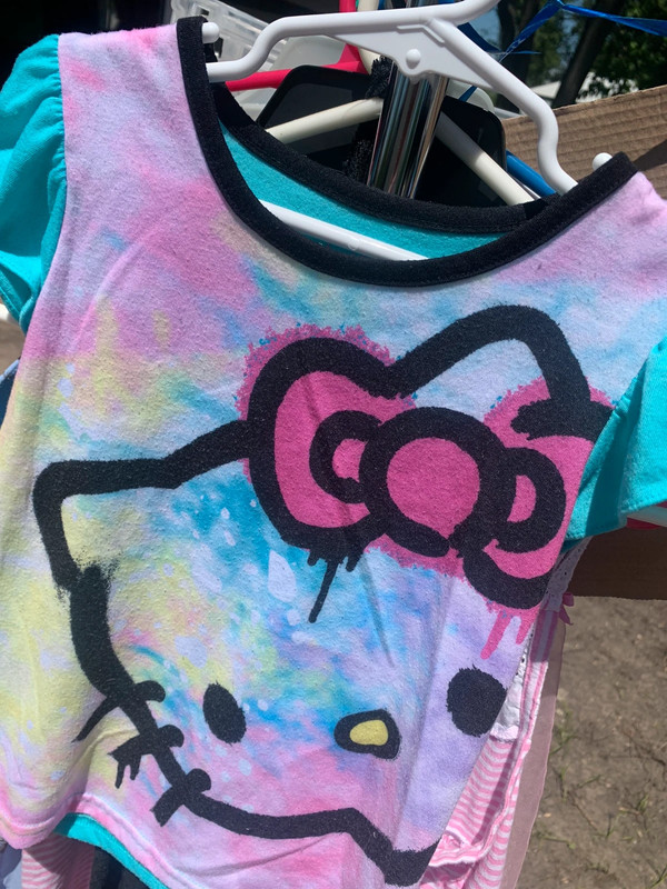 Hello Kitty tie dye shirt 3