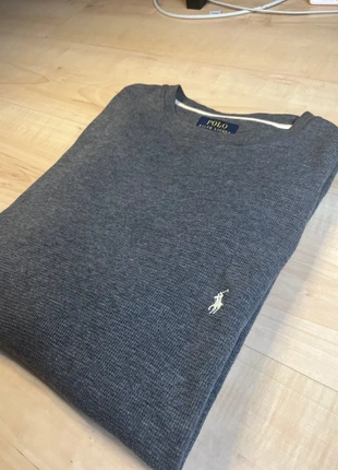 Long sleeve Polo Ralph Lauren gris et logo blanc, marque: Ralph Lauren, état: Bon état, taille: M, 20,00 €, 21,70 € Protection acheteurs incluse