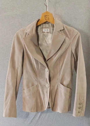 Veste en cuir beige Vintage - taille S, marke: Vintage Dressing, zustand: Sehr gut, größe: S / 36 / 8, 20,00 €, 21,70 € inklusive Vinted-Käuferschutz