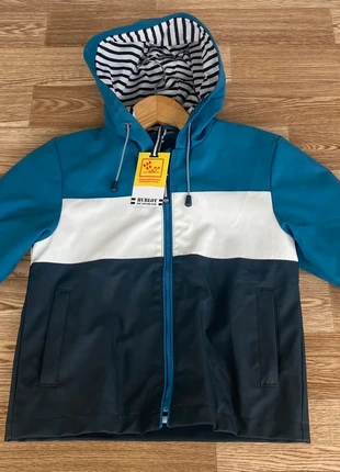 Veste imperméable – Hublot – bleu océan / blanc / marine – doublée marinière – taille 4 ans, brand: Hublot, condizioni: Nuovo con cartellino, taglia: 4 anni / 104 cm, €25.00, €26.95 include la Protezione acquisti Pro