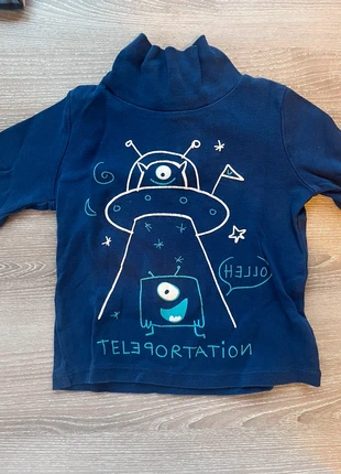 DPAM T-shirt Blue Teleportation 18 months, marca: Du Pareil au Même, estado: Muy bueno, tamaño: 12-18 meses / 80 cm, 1,00 €, 1,75 € Protección al comprador incluida