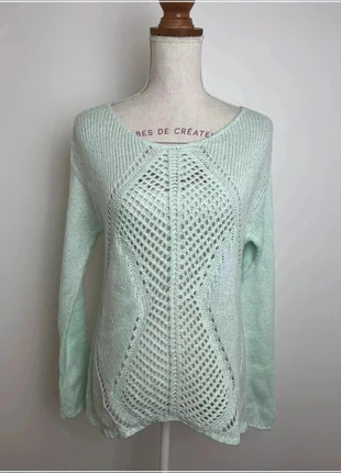 Pull sweat col rond en maille delia's bleu turquoise pour femme taille M #CS2, marke: dELiA*s, zustand: Sehr gut, größe: M / 38 / 10, 12,00 €, 13,30 € inklusive Vinted-Käuferschutz