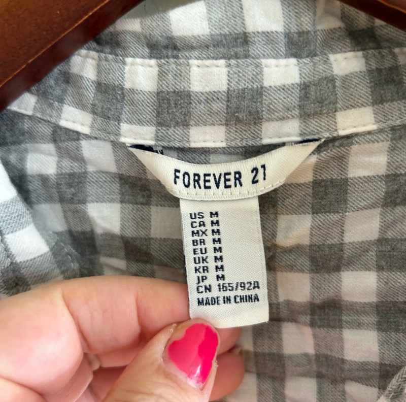 Old Navy Plaid Button Front Top 2