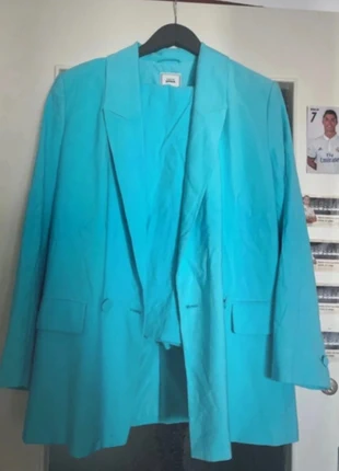 Ensemble tailleur pantalon bleu clair taille L Pimkie, merk: Pimkie, staat: Heel goed, maat: L / 40 / 12, € 25,00, € 26,95 inclusief Kopersbescherming