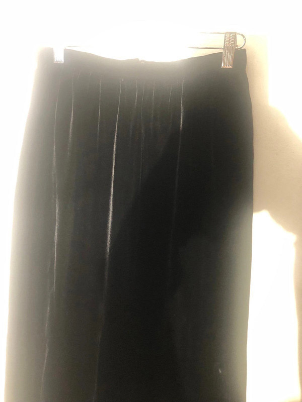 Vintage Long Skirt Velvet Maxi In Black 3