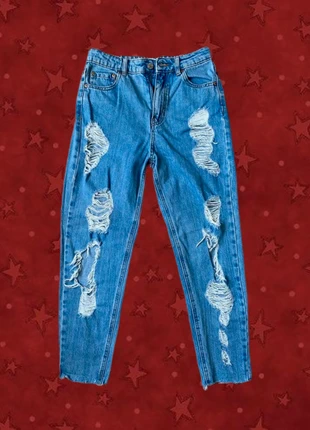 Blue Ripped Jeans, marca: Pull & Bear, estado: Muito bom, tamanho: XS / 34 / 6, €5.00, €5.95 inclui Proteção do Comprador