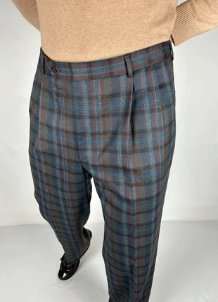 Pantalon de costume à pinces carreaux multicolore - 100% laine coupe droite | taille fr50, marca: Vintage Dressing, estado: Muy bueno, tamaño: W40 | ES 50, 30,00 €, 32,20 € Protección al comprador Pro incluida