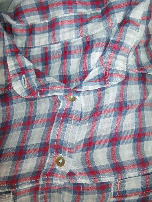 Chemise à carreaux bleu et rouge 3